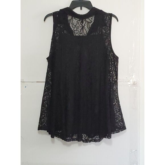 Avenue Women's Sleeveless Plus Top Whimsigoth Lace Witchy Fairy Core Y2K 18/20 - Picture 10 of 10